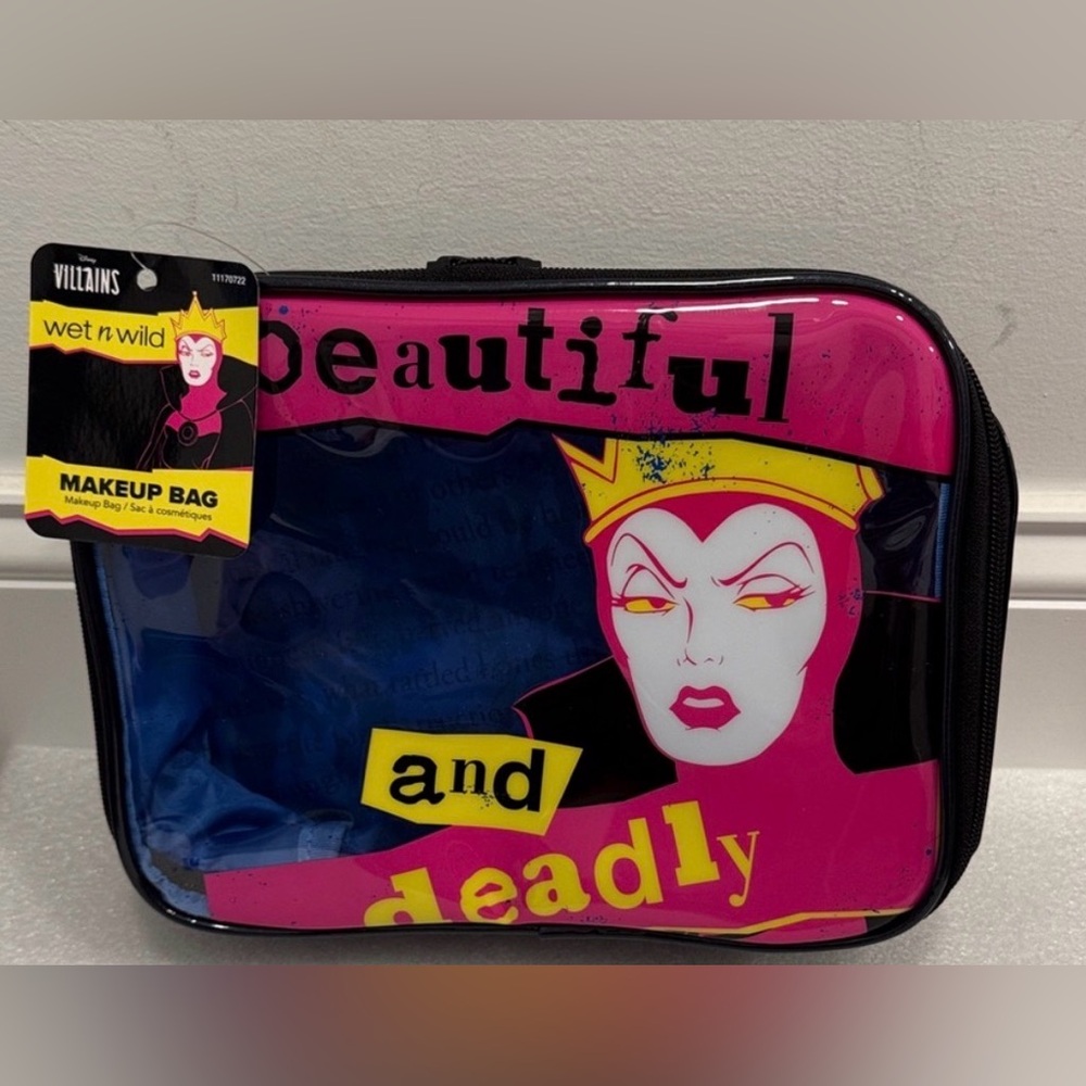 Wet n’ Wild Villains Evil Witch Pink and Yellow Cosmetic Bag NWT
